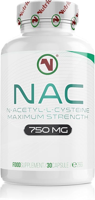 Nutriodol NAC Supplement 750mg Vegan Capsules - High Bioavailability