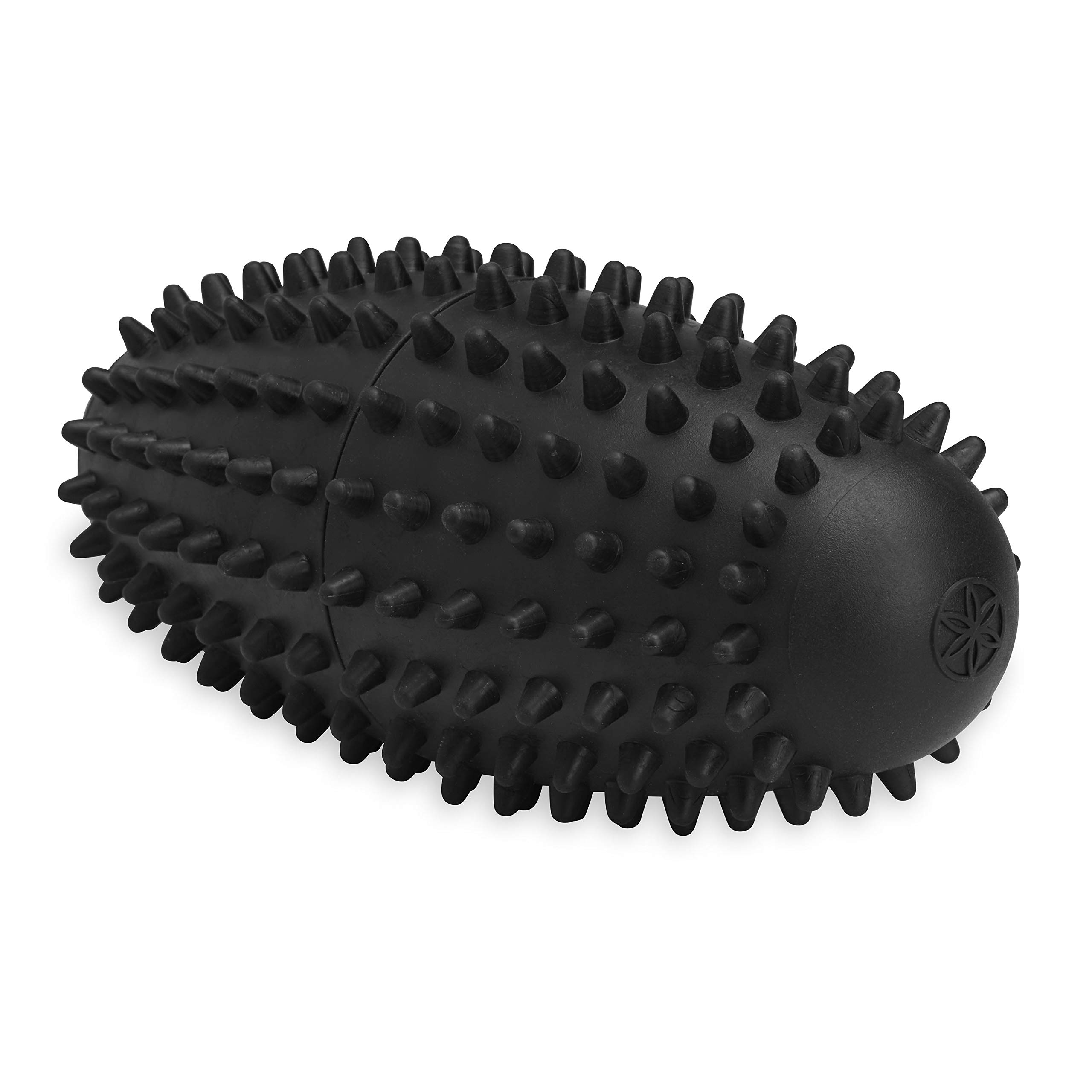 Gaiam Restore Rodillo vibratorio para pies - Terapia de masaje por vibración Bola masajeadora con textura ergonómica para fascitis plantar, dolor miofascial, arco y pies doloridos (incluye 2 pilas AAA), negro
