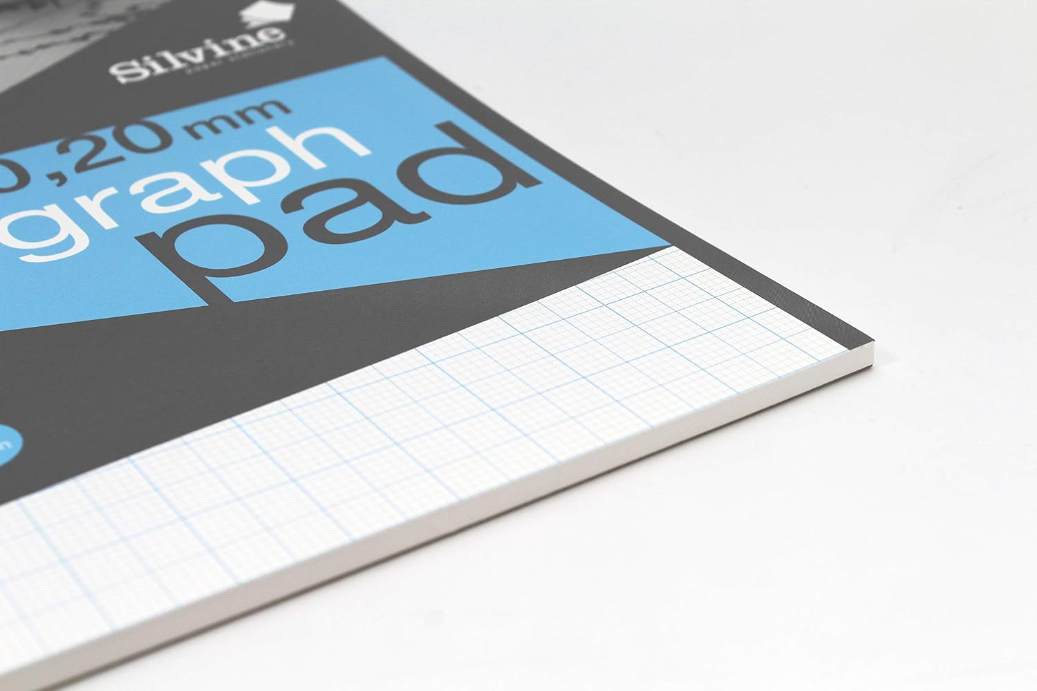 Silvine A4 Professional Graph Pad. 50 Sheets of Quality 90gsm Paper, A4GP21020, White - Image 3