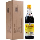 Gold Plum Chinkiang Vinegar, 18.6 fl oz – Authentic Zhenjiang Black Vinegar, Traditionally Solid-State Fermented, Non-GMO, No