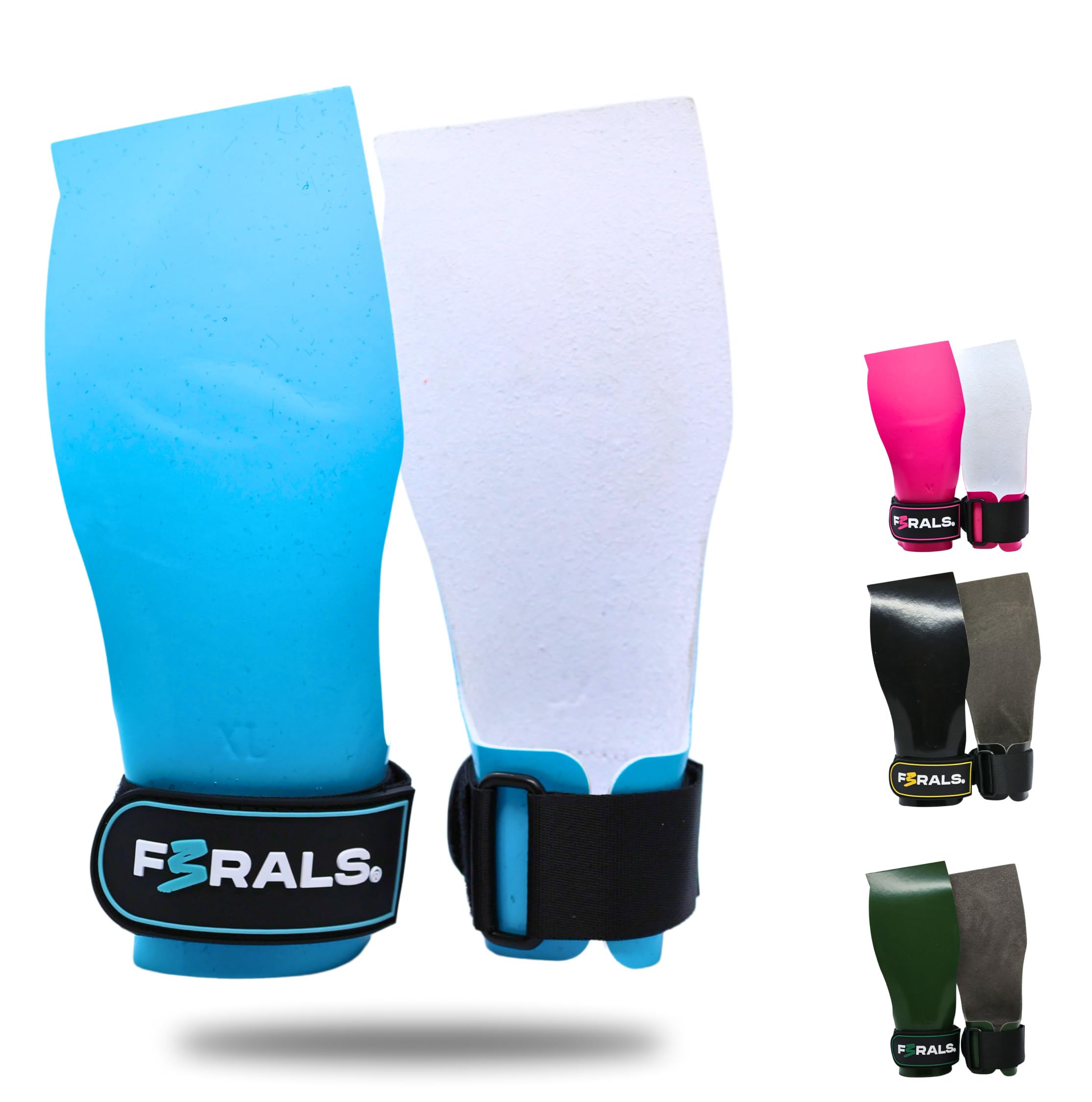 F3RALS ® Hand Grips Cross Training | Ultra Sticky Chalkless Gym Grips - Pull Up Gymnastics Bar Grips with Wrist Support 2,3mm