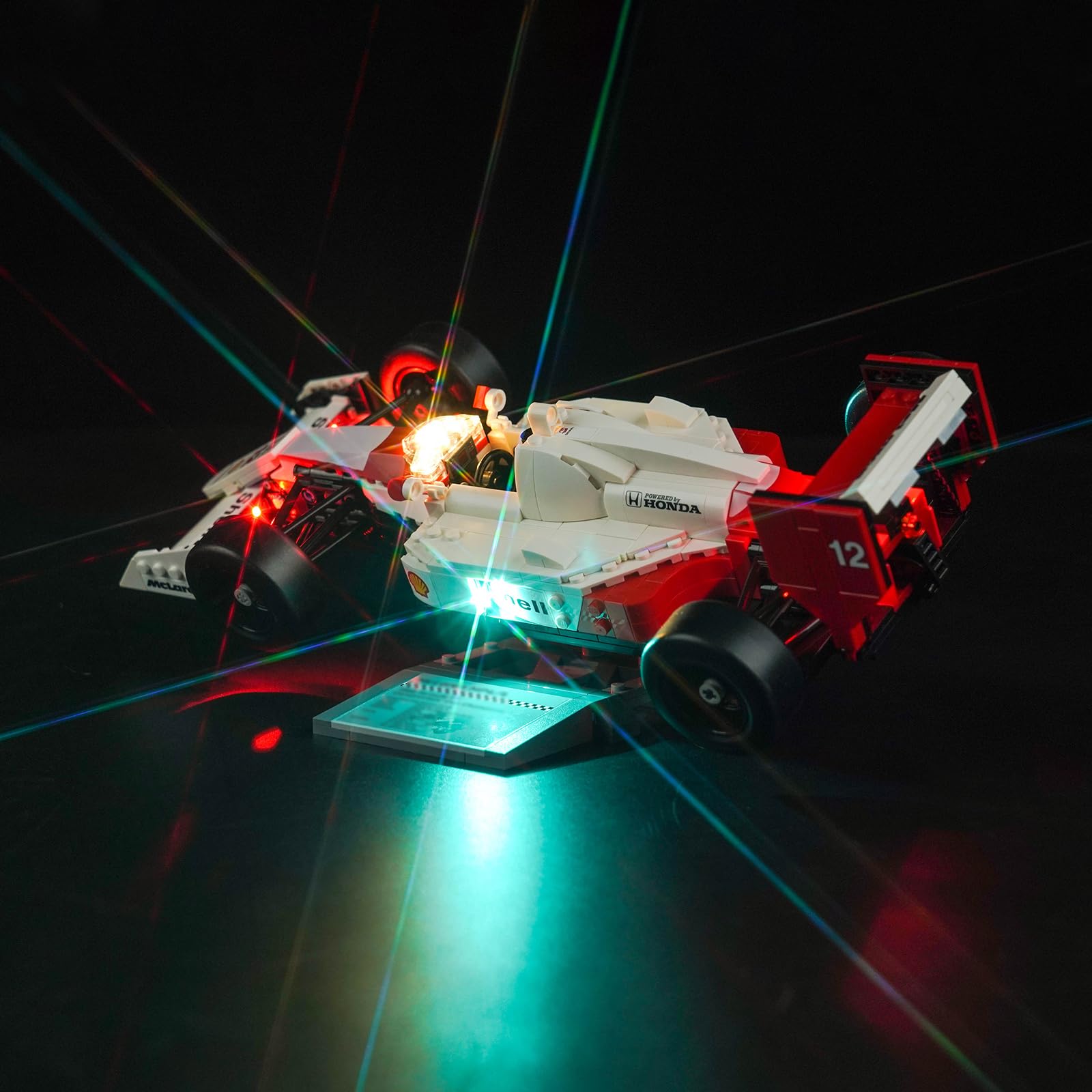 Light Kit for Lego McLaren MP4/4 & Ayrton Senna, Lighting Set for Lego 10330 Icons McLaren MP4/4 & Ayrton Senna Vehicle Set - Not Include Models, Just Light Kit