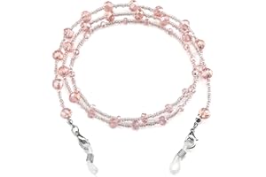 humlbird Eyeglass Chain for Women Stylish Mask Lanyard Natural Crystal Mask Chain Eye Glasses Holder Strap