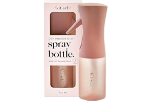 Kitsch Spray Bottle for Hair - Continuous Water Mister with Ultra Fine Mist for Hairstyling, Barbers, Salons, Cleaning, Plant