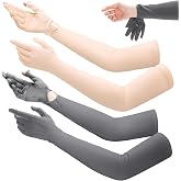 Yahenda 2 Pairs UV Protection Driving Gloves Long | UPF 50+ Sun Sleeves for Women, Touchscreen Tips, Anti-slip Palm, Full Arm Coverage, Outdoor Cycling Sports, Cooling