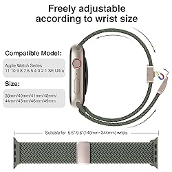 Braided Stretchy Band Compatible with Apple Watch