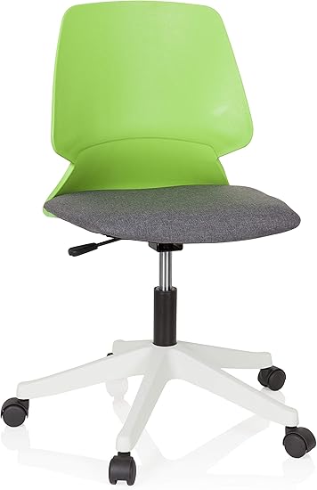 hjh OFFICE 739004 Home-Office Bürostuhl SISCA Stoff Grün/Grau Drehstuhl