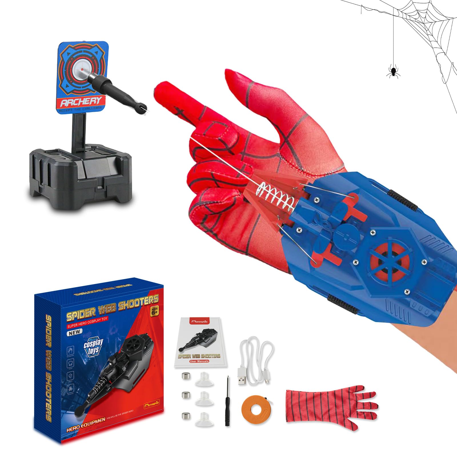 Nocpek Spider Web Shooter, Real Rope Launcher