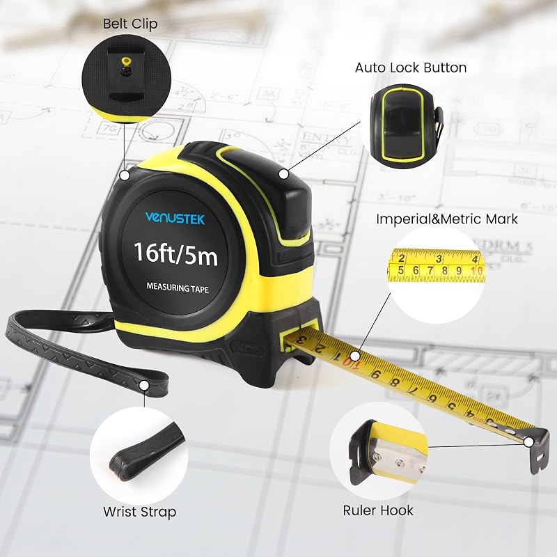 Nastro di misurazione retrackable (8 m)