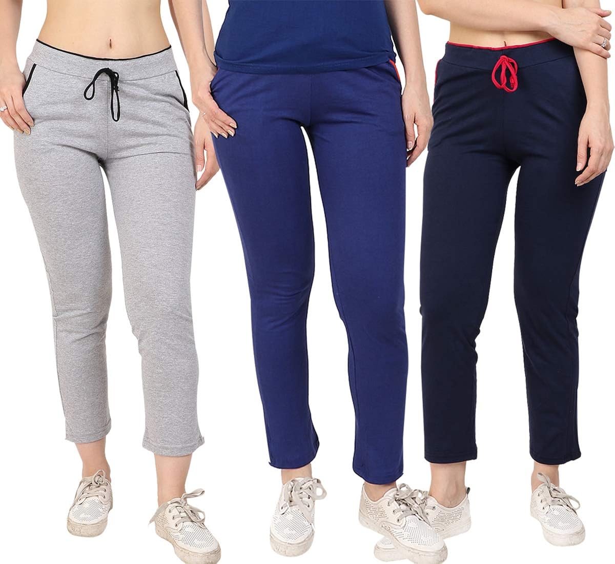 womens navy blue track pants