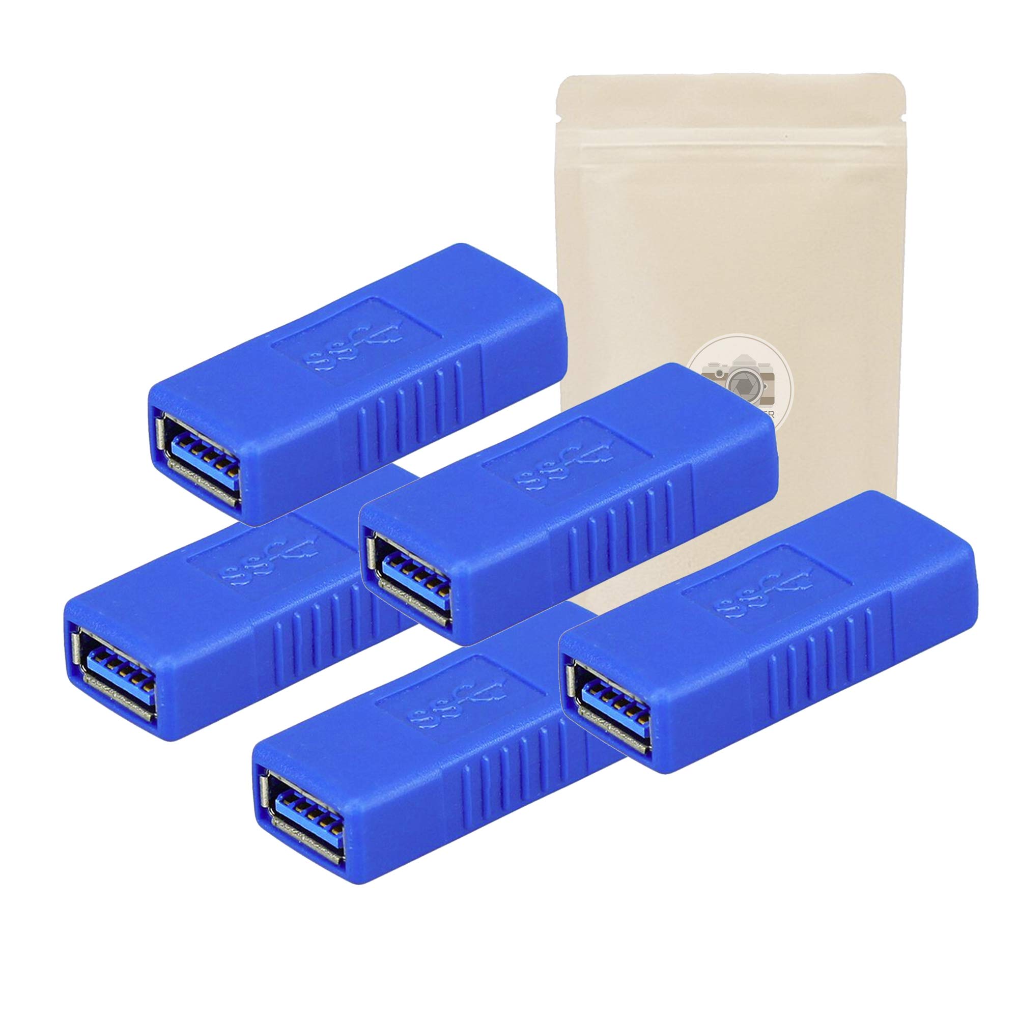 5x USB 3 Female to Female USB 3 Type A Coupler