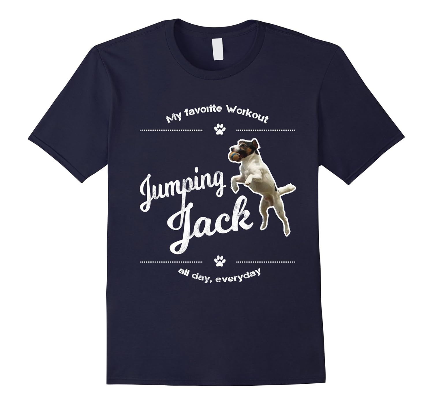 Jack Russell Terrier T-Shirt Funny Jumping Jack Shirt-ANZ