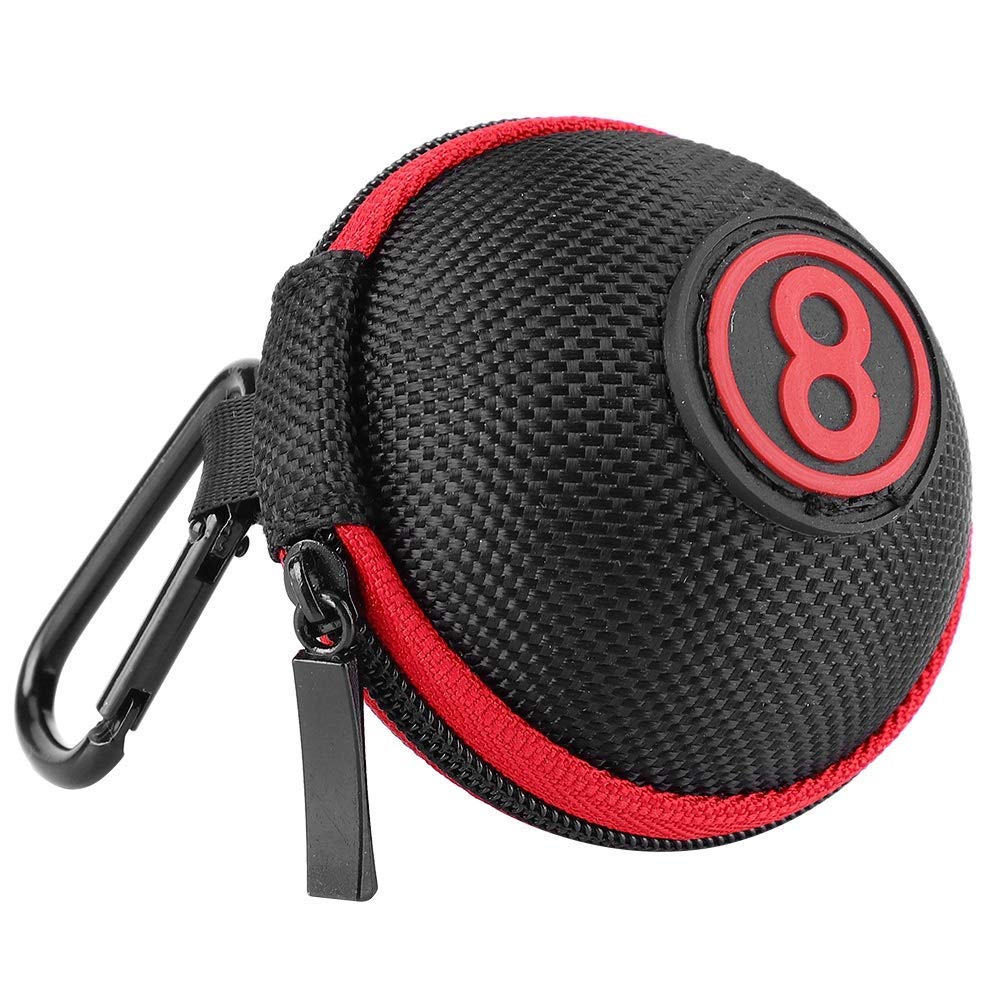 Alomejor Billiard Ball Bag EVA Billiard Carrying Case Holder 7.5 * 6.5 * 6.5cm Portable Billiards Protector Bag Accessory