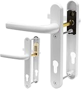 Avocet Pioneer Sprung 92mm PZ UPVC Door Handle White 215mm Pair Set view 2