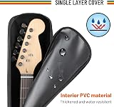 CAHAYA Electric Guitar Dust Cover Bag No Padding Front Pocket Backpack Carry view 3