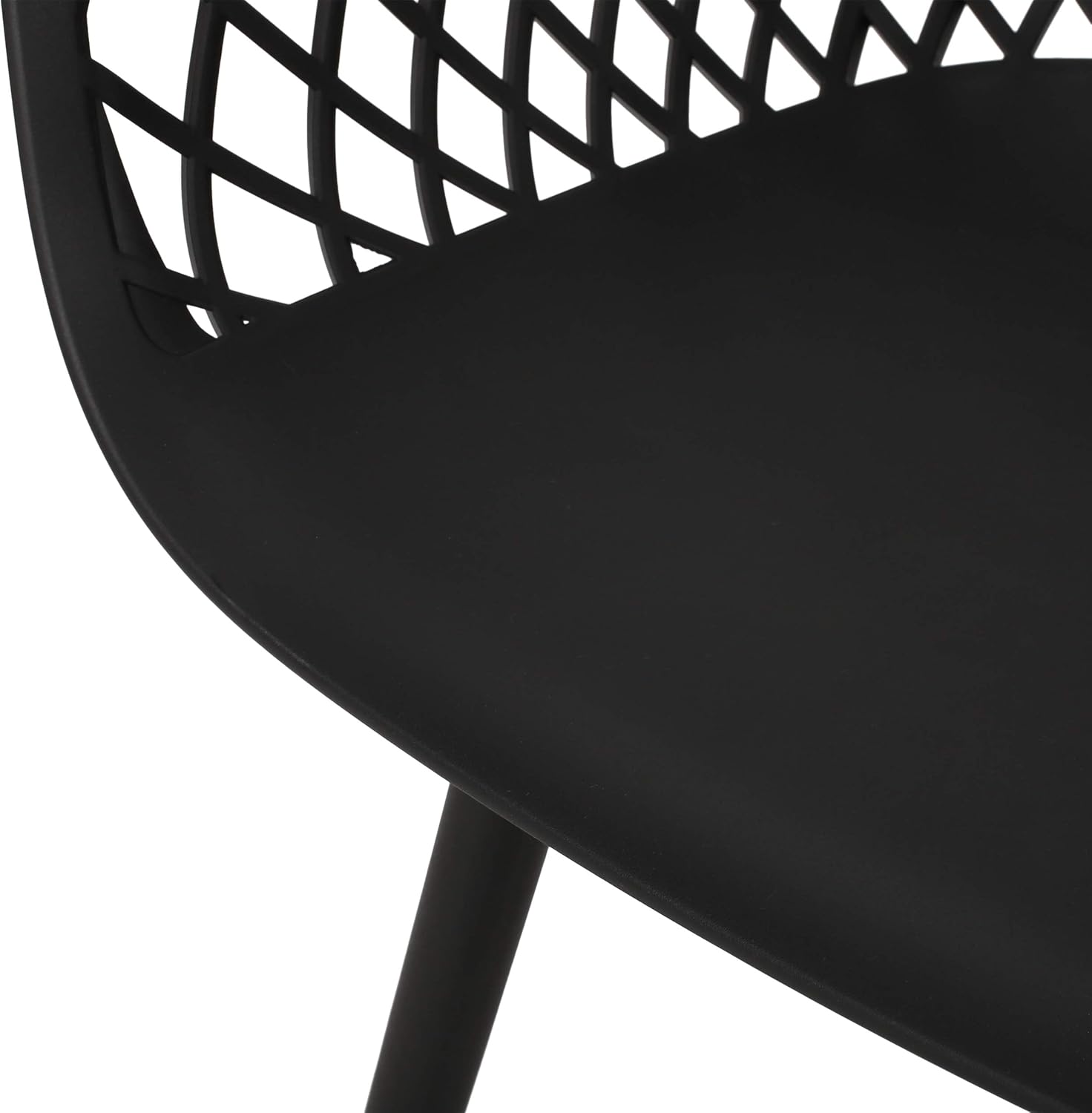 Christopher Knight Home 312471 Delia Outdoor Dining Chair (Set of 2), Black : Garden & Outdoor