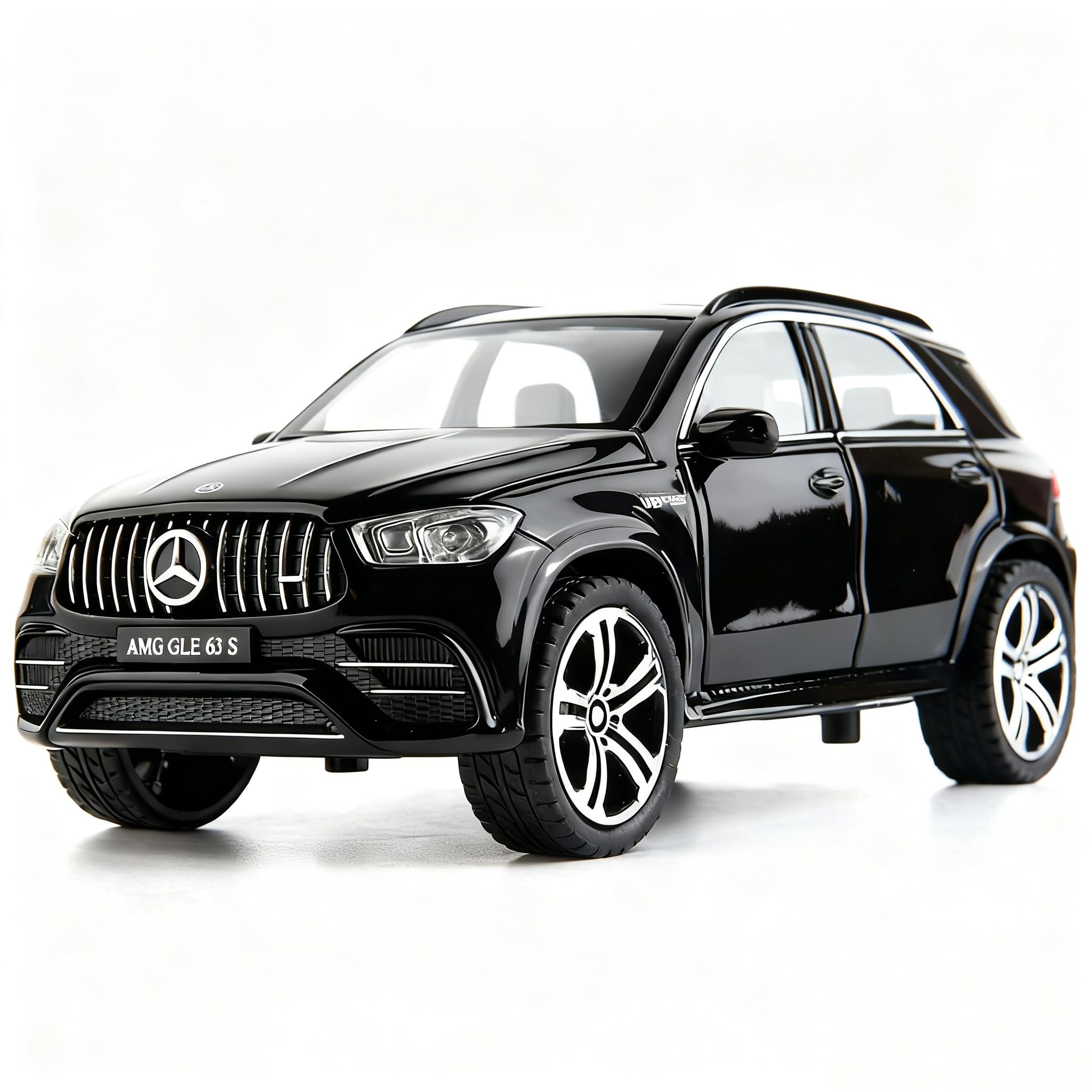 TGRCM-CZ 1:32 Scale Compatible with Benz AMG GLE 63S SUV Toy Car,Alloy Diecast Pull Back Car Model with Light and Sound Toy Vehicles for Kids Boys Girls Gift(Black)
