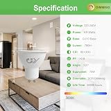 GY Dimmable GU10 LED Bulbs 4.9W 3000K 790LM 120° Wide Beam 10 Pack view 3
