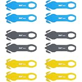 XW Safety Box Cutter of Stainless Steel Blade, Carton and Package Opener of Assorted Colors, 12-Pack