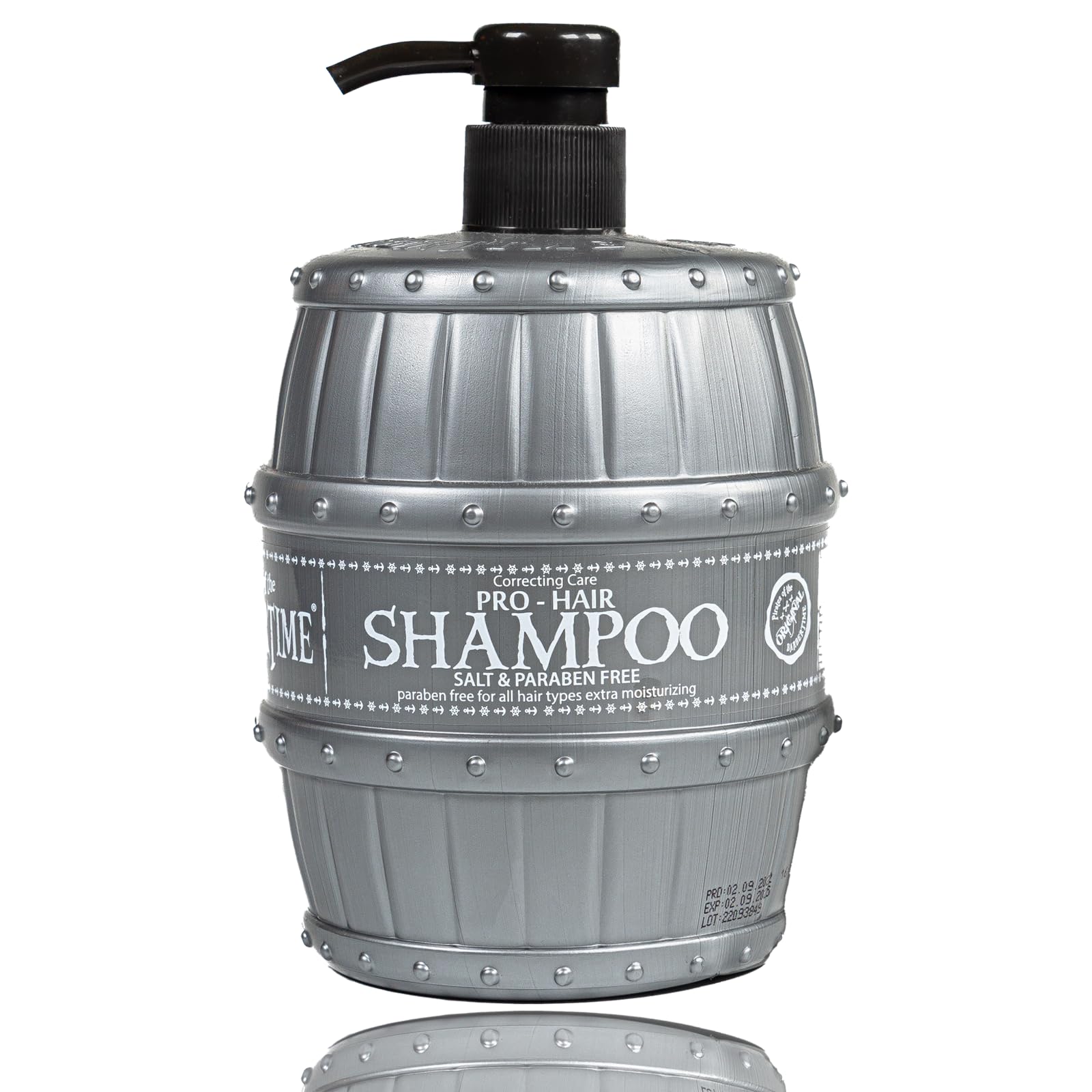 BARBERTIME Pro - Hair Shampoo | Salt and Paraben Free | Extra Moisturizing | All Hair Types 1000 ml