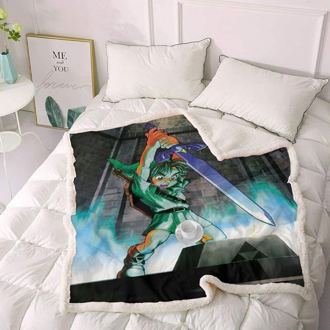 Lamb Wool Blanket for Kids The Legend of Zelda Blanket for Kids for