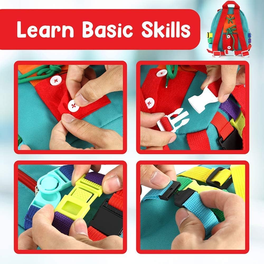 2021 Better Busy Board Toddler Backpack Montessori Education Toys for