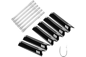 Grillflame GR2205723-OG-00 Replacement Parts for Outdoor Gourmet Grill Parts Burners Heat Plates GR2323101-OG-00 GR2205720-OG-00 GR2205723 6 5 4 Burner Replacement with Igniter Wire Repair Kit