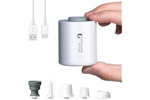 FLEXTAILGEAR Petite pompe à air portable ultra mini pompe à air avec batterie de 1300 mAh rechargeable par USB pour gonfler, 