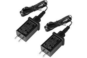 NIUYHE Class 2 Power Supply 120Vac 60Hz, 1A Christmas Inflatable Plug Replacement Plug Adapter with 2 Meters Waterproof Extension Cord, Yard Low Voltage Transformer for Halloween Thanksgiving String Light