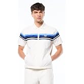 Sergio Tacchini Striscia Short Sleeve Mens Track Jacket - Gardenia