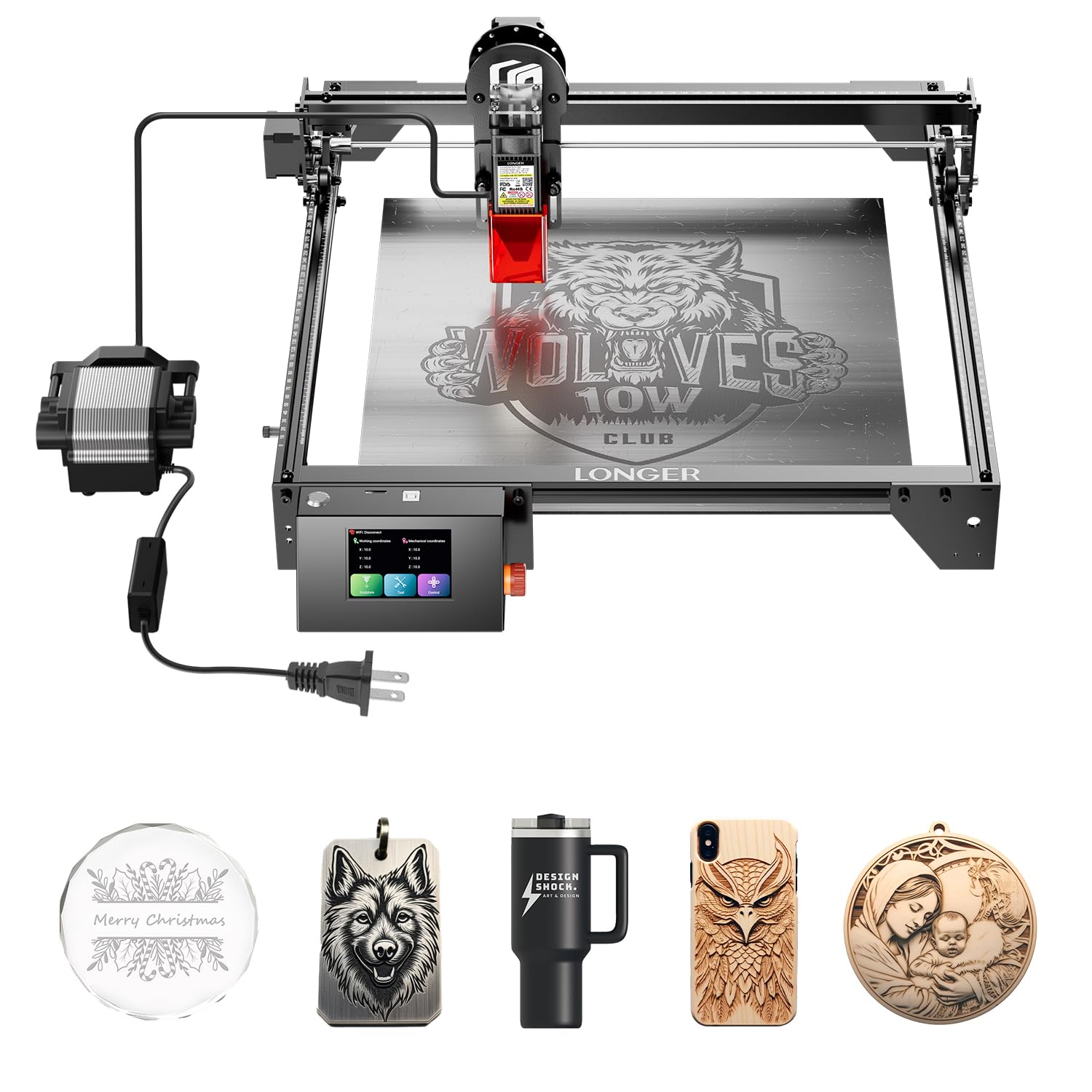 Universal Laser X Series Extended Rotary - Desktop Diode Laser Engravers product photo, currently $295.99