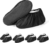 Flintronic 4 Pairs Reusable Overshoes Waterproof Non-Slip Shoe Covers view 8