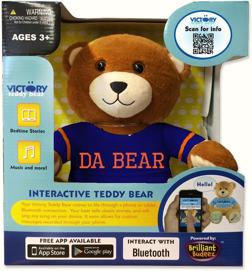 Da Bear Ultra-portable Wireless Bluetooth Teddy Bear Speaker,recordable Stuffed Animal Compatible with All Bluetooth Devices