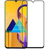 WOW Imagine | Full Edge-to-Edge for Galaxy M30S Full Glue 5D Full Edge-to-Edge Screen Protection Tempered Glass for Samsung Galaxy M30s - Black