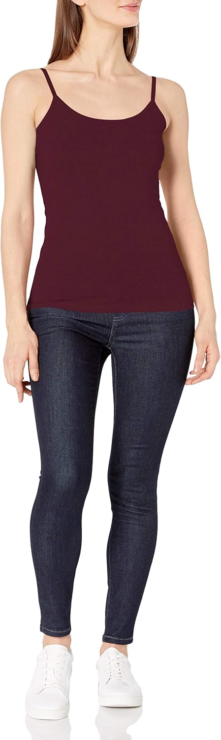  Essentials Women's 4-Pack Slim-Fit Camisole: Clothing