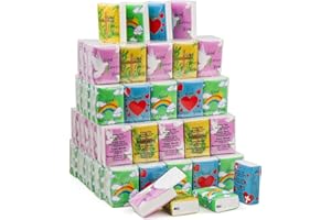 HAIFOTRVA 40 Pcs Bible Tissues Travel Size Bulk,3 Ply Mini Pocket Tissues Travel Packs Bulk with Bible Verse 400 Sheet Small Individual Christian Tissue for Church,Homeless Gifts,Wedding(Mixed Color)