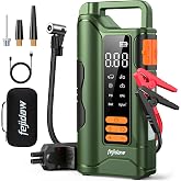 6000A Jump Starter with Air Compressor, 160PSI, 20000mAh, Car for 10L Gas/8L Diesel, UL Certified | Reverse Polarity Protection | LED Display &amp; SOS Light | USB-C 5V/2A | 2-Year Warranty