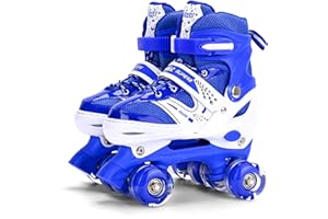 G MGY OLED Roller Skates for Girls and Kids, 4 Sizes Adjustable Roller Skates, with All Wheels Light up, Fun Illuminating for Girls and Kids, Roller Skates for Kids Beginners, Pink