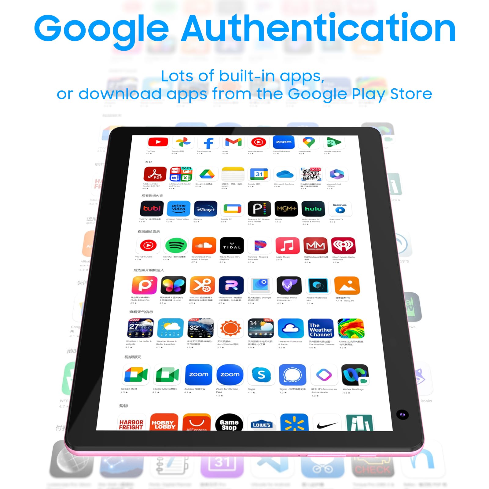 COOPERS Tablet 10 inch, Android 15 Tablet, 32GB ROM 1TB Expand Computer Tablets, Quad Core Processor 6000mAh Battery, 1280x800 IPS Touch Screen, 2+8MP Dual HD Camera, Bluetooth WiFi Tablets PC