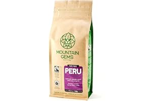 Mountain Gems Coffee - Peru (Medium Roast), 454 g