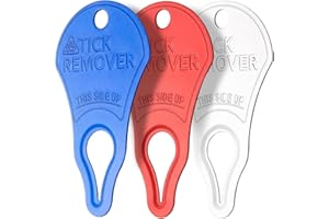 3 Pack Portable Tick Removal Tools, Tick Remover Tools for Dogs, Pets and Humans, Efficient, Safe and Reliable, Tick Key Esse