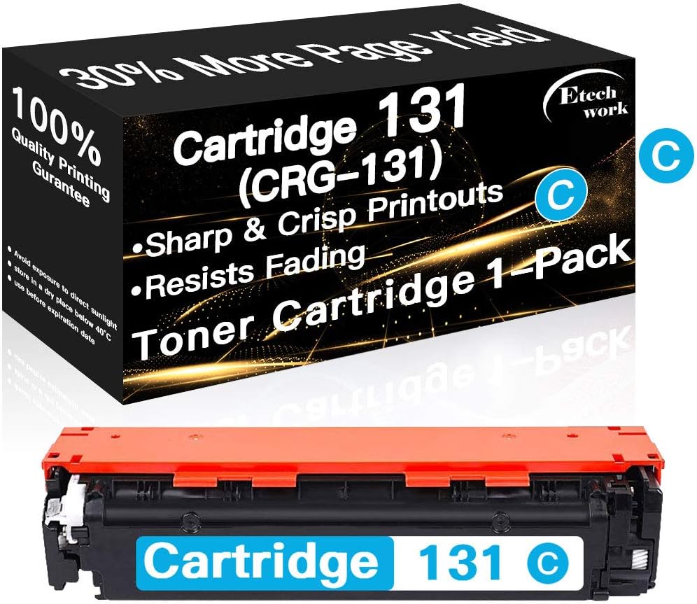 Amazon.com: Remanufactured CRG-131 Printer Toner Cartridge 131 Cyan Used for Canon Color 