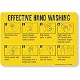 "Effective Hand Washing" Sign by SmartSign | 7" x 10" Plastic