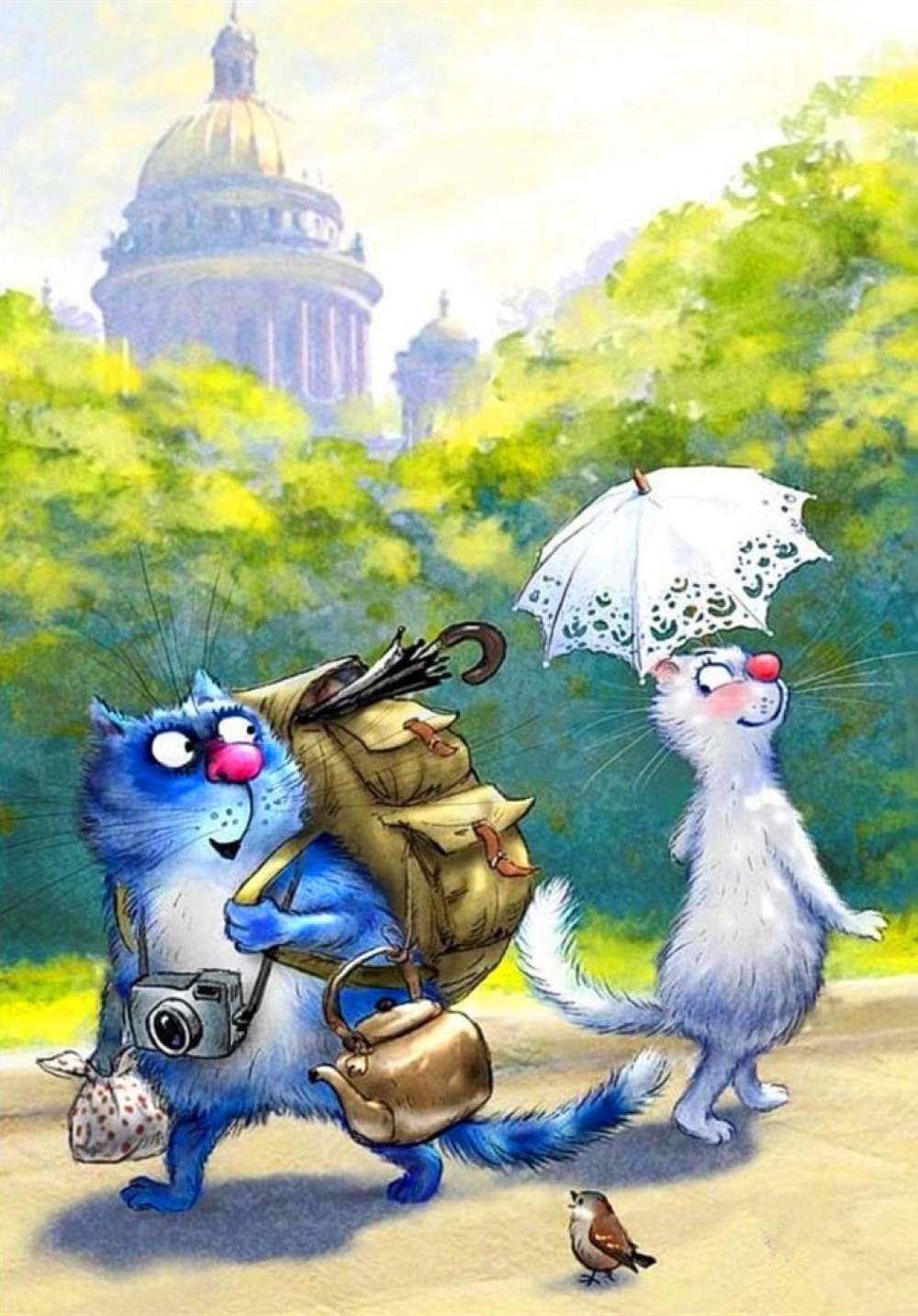 DIY Malen Nach Zahlen Kits für Erwachsene Kinder Reisende