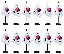 South Korea Flags South Korean Small Mini Desk