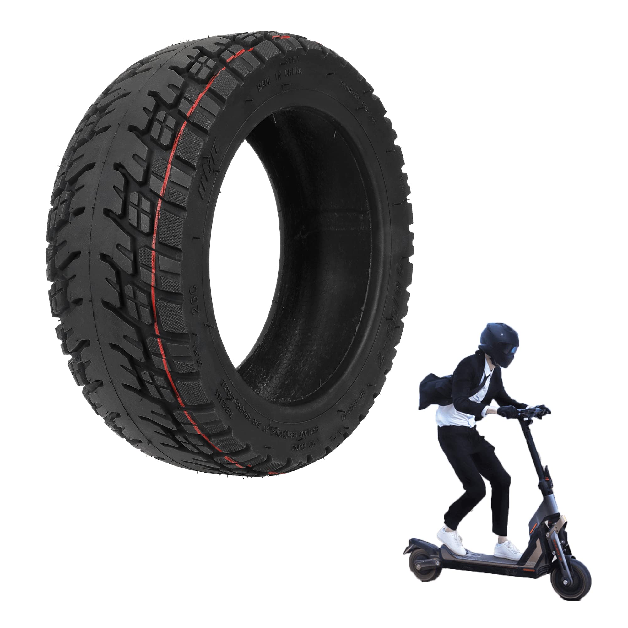 Fututech 90/55-7 11 Inch All-Terrain Tyre for Segway Ninebot GT Vacuum AT Tyre for Electric Scooter Accessory Spare Parts Vacuum Tire
