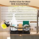 Sinnsally Sink Caddy Tidy Organizer with Self Draining Tray Sponge Holder view 4