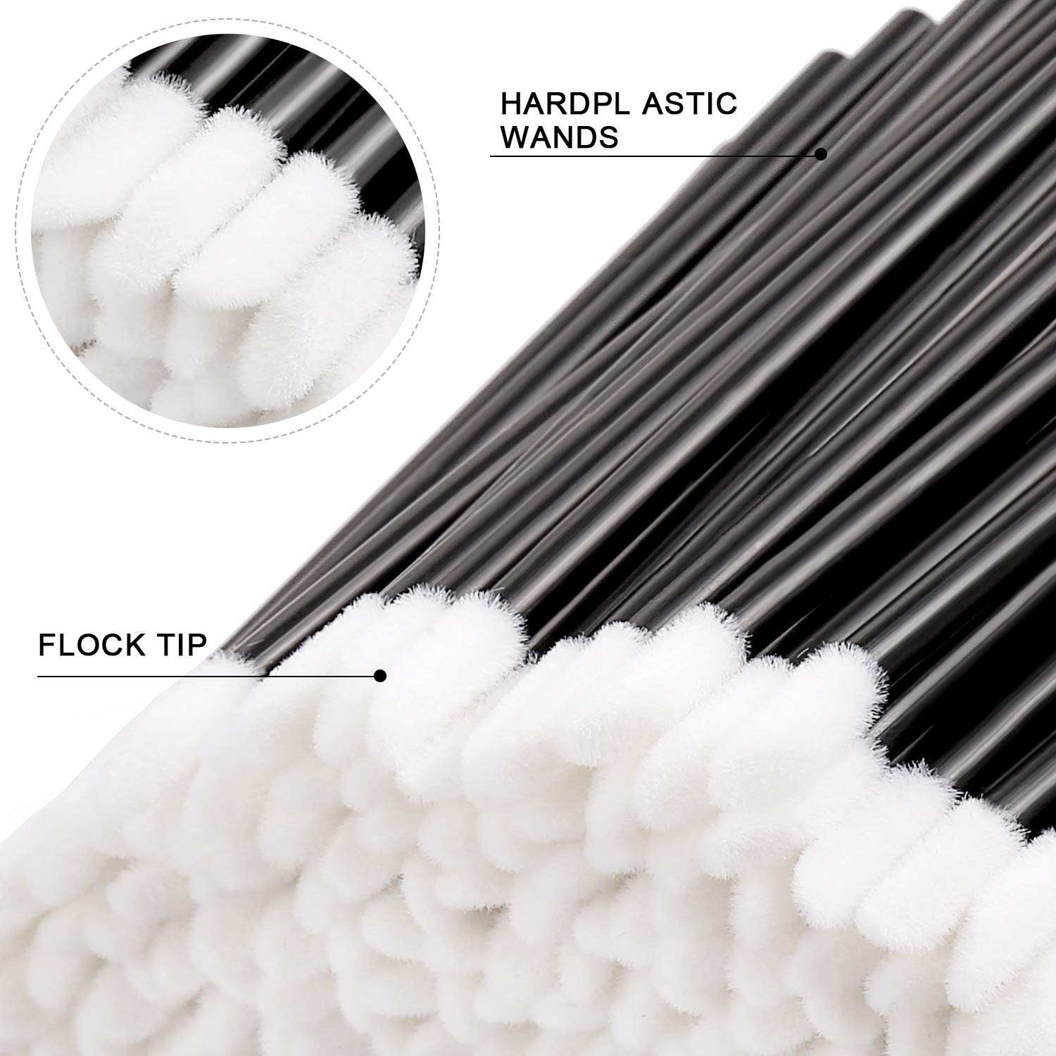 300pcs Disposable Lip Brushes Make Up Brush Lip Gloss Applicators Lipstick Wands Tool Kits Lip gloss Applicators Tester Wands (black) (300): Beauty