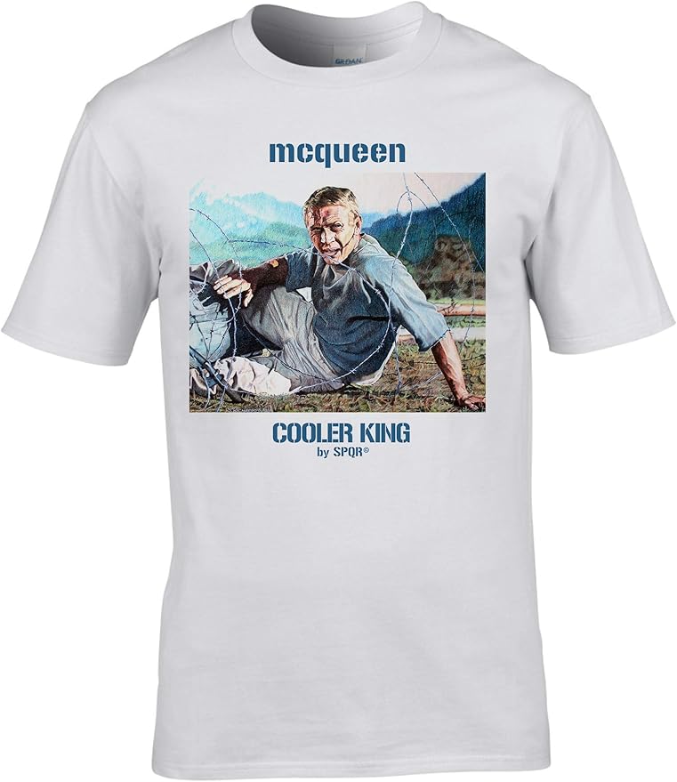 Cooler King Steve McQueen Tshirt by SPQR Amazon.co.uk Clothing
