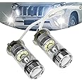 pvotawp 2PCS H3 Led Bulb Low Beam Headlight Bulb, H3 LED Car Fog Light, H3 Led Headlight Bulb 12V 100W Fog Lamp Front Light Daytime Running Lights, Quick Start Plug and Play for Most Vehicles(White)